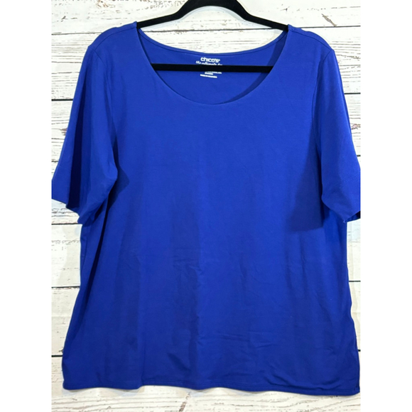 Chico's Tops - Women's Chico's Blue Tee Size 3